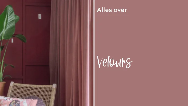 Velours gordijnen trend